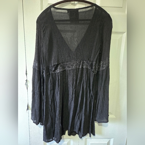 Killstar Semi Shear Bell Sleeve Mini Dress L - Picture 4 of 8